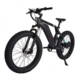 HMEI Electric Mountain Bike HMEI Electric Bike 26" Powerful 750W 48V Removable Battery 7 Speed Gears Fat Tire Electric Bicycles with Pedal Assist for man woman (Color : Black)
