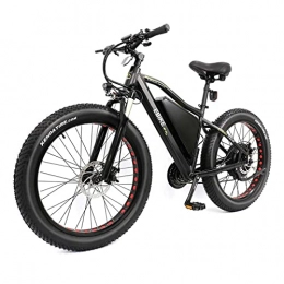 HMEI Electric Mountain Bike HMEI Electric Bike Adults 2000W 60v 26' Fat 35 Mph Electric Commuter Bicycle Electric Mountain Bike Professional 21 Speed Gears With Removable 18ah Battery Ebike (Color : Black)
