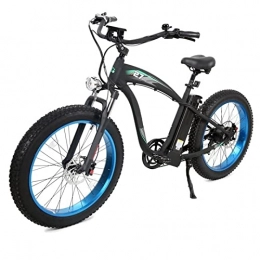 HMEI Electric Mountain Bike HMEI Electric Bikes for Adults 1000w Electric Bike for Adults Electric Bicycle 26 Inch Fat Tire E-Bike with 48v 13ah Lithium Battery 7 Speed Electric Bike (Color : Blue)