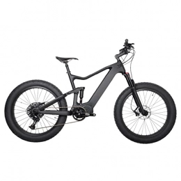 HMEI Electric Mountain Bike HMEI Electric Bikes for Adults Adults Fat Tire Electric Bike 1000W 48V Electric Bicycle Motor Ultralight Complete Suspension Electric Bike (Color : Carbon UD matt)