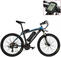 IMBM Bike IMBM T8 36V 240W Strong Pedal Assist Electric Bike, High Quality & Fashion MTB Electric Mountain Bike, Adopt Suspension Fork (Color : Blue LCD, Size : 20Ah)