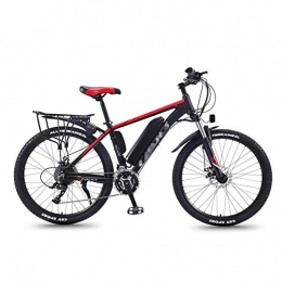 Jieer Electric Mountain Bike JIEER 36V 350W Electric Bike for Adult, Mens Mountain Bicycle 26Inch Fat Tire E-Bike, Magnesium Alloy Ebikes Bicycles All Terrain, with 3 Riding Modes, for Outdoor Cycling Travel-Red