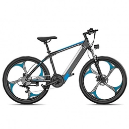 Jieer Electric Mountain Bike JIEER Electric Bikes for Adult, Magnesium Alloy Ebikes 27 Speed Mountain Bicycles All Terrain, 26" Wheels MTB Dual Suspension Bicycle, for Outdoor Cycling Travel Work Out-Blue