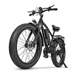 Kinsella Electric Mountain Bike Kinsella Cmacewheel M26 17A lithium battery, 26 inch fat tire electric mountain bike (black)