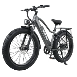 Kinsella Bike Kinsella-Electric Bicycle Lithium Battery, Full Suspension Electric Bicycle, Dual Hydraulic Disc Brake 26 * 4.0 Inch Fat Tire Adult Electric Bicycle, Mountain Bike