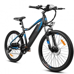 KT Mall Electric Mountain Bike KT Mall 26 Inch 48v Mountain Electric Bikes for Adult 350w Cruise Control Urban Commuting Electric Bicycle Removable Lithium Battery 7-speed Gear Shifts 10.4ah 50 Miles 25mph to 38mph, Blue