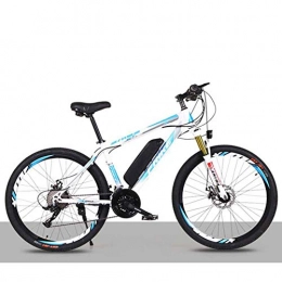 KT Mall Electric Mountain Bike KT Mall Electric Bike for Adults 26 in Electric Bicycle with 250W Motor 36V 8Ah Battery 21 Speed Double Disc Brake E-bike 3 Riding Systems Maximum Speed 35Km / h, White