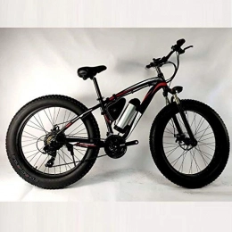 KUSAZ Electric Mountain Bike KUSAZ Electric bicycle 36V lithium battery electric mountain beach bicycle-Black red