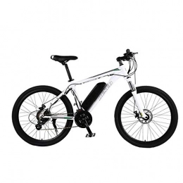 KUSAZ Electric Mountain Bike KUSAZ Electric mountain bike, 250W 26-inch electric bike with detachable 36V / 10AH lithium-ion battery, lockable front fork, suitable for adults-white