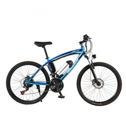KUSAZ Electric Mountain Bike KUSAZ Electric mountain bike, 250W 26-inch electric bike with detachable 36V / 8AH lithium-ion battery, 21-speed, lockable front fork, suitable for adults-blue