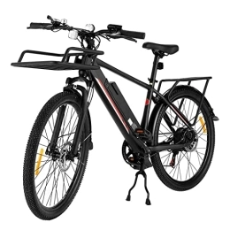 LANAZU Electric Mountain Bike LANAZU Adult Bicycles, Electric Mountain Bikes, Dual Disc Brake Off-road Bikes, Suitable for Mobility, Off-road