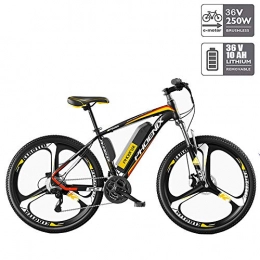 LAOHETLH Electric Assist Bicycle34-Inches E-Bike 27 Speed Gear Electric Bicycle Aluminum Alloy Adult Bicycle Electric Mountain BikeBlack And Yellow