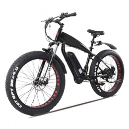 LDGS Electric Mountain Bike LDGS ebike 1500W High Speed Motor Electric Bike for Adults 43 Mph 26 Inch Fat Tire Electric Mountain Bicycle 48V Lithium Battery Electric Bike (Color : Black 48v 1500w, Number of speeds : 27)