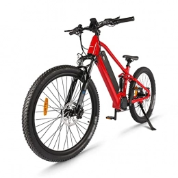 LDGS Bike LDGS ebike Adults Electric Bike 750W 48V 26'' Tire Electric Bicycle, Electric Mountain Bike with Removable 17.5ah Battery, Professional 21 Speed Gears (Color : Red With Alarm)
