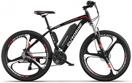 LRXG Electric Mountain Bike LRXG 250W Electric Bike 26" Adults Electric Bicycle / Electric Mountain Bike, 36 / 48V Ebike With Removable 8Ah Battery, Professional 27 Speed Gears Aluminum Alloy(Color:Black)