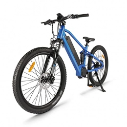 LWL Electric Mountain Bike LWL Electric Bikes for Adults Electric Bike Adults 750W Motor 48V 25Ah Lithium-Ion Battery Removable 27.5'' Fat Tire Ebike Snow Beach Mountain E-Bike (Color : Blue)