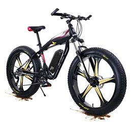 LWL Bike LWL Mountain Electric Bikes for Men 26 * 4.0 Inch Fat Tire Electric Mountain Bicycle Snow Beach Off-Road 48V 750W / 1000W High Speed Motor Ebike (Color : 1000w black Version)