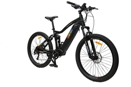 MERKYBIKES SPEED PEDELEC Electric Mountain Bike MerkyBikes X9 Electric Mountain Bike for Adults - E Bikes for Men & Women, 27.5” / 48V / 17.5AH Lithium Battery, Shimano Altus 9 Speed Gears - Off Road Dirt Ebike / Bicycle Throttle & Pedal Assist - Black