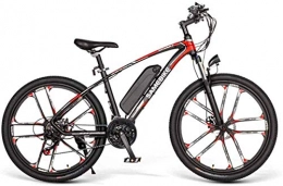 min min Electric Mountain Bike min min Bike, 26" Electric Bike SM26 Ebike for Adults, 350W Electric Bicycle 48V 8AH Lithium-Ion Battery 3 Working Modes, with Professional 21 Speed Shifter, Suitable for Men Women