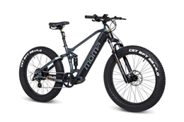 Moma Bikes Electric Mountain Bike Moma Bikes FATBIKE PRO 26 Inch, Equipped Full SHIMANO, 8 Speeds, Hydraulic Disc Brakes & Integrated Bat. Ion Lithium 48V 13Ah