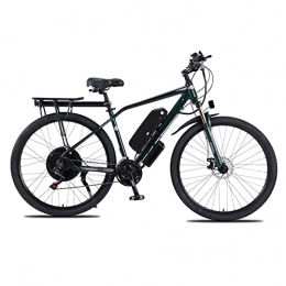 Electric oven Electric Mountain Bike Mountain Electric Bike 1000W for Adults 29 Inch Electric Bike 48V Men Bicycle High Power Electric Bicycle (Color : Green, Number of speeds : 21)