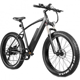 N / A Mall 4.0 Fat Tire Electric Bicycle 26inch 48V 500W Mountain Snow Electric Bikes for Adults Suspension Shock Absorber Fork Rebound Lock Out 7-Speed Gear Shifts Recharge System