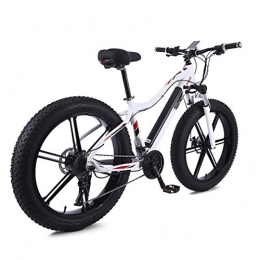 NYPB Electric Mountain Bike NYPB Electric Bike, 26 Inch Electric Bike Motor 350W, 36V 10Ah Rechargeable Lithium Battery Seat Adjustable with LCD Display 3 Modes Sports Outdoor Travel Work, white B, Central mounted