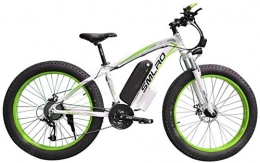 PARTAS Electric Mountain Bike PARTAS Sightseeing / Commuting Tool - 21-speed Electric Bike / aluminum Alloy Frame 48V10AH Lithium Battery 350W High-power High-speed Motor Bike 26 Inch Fat Tire Mountain (Color : Green 48V 10AH)
