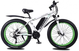 PARTAS Electric Mountain Bike PARTAS Sightseeing / Commuting Tool - Electric Bikes For Adult, 26 Inch 4.0 Fat Tire Electric Mountain Bike, 350w High Speed Motor 36v Lithium Battery 27 Speed Transmission Suitable For All Terrain