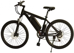 PARTAS Electric Mountain Bike PARTAS Sightseeing / Commuting Tool - Electric Mountain Bike, 250W Electric Bike, Equipped With Detachable Lithium Ion Battery, Lockable Front Fork (Color : Black, Size : 36V7.8AH-)