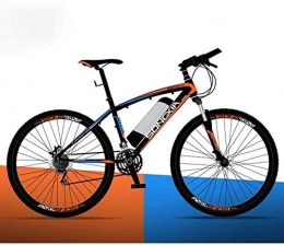 PARTAS Electric Mountain Bike PARTAS Travel Convenience A Healthy Trip Adult Electric Bicycle, 26 Inch 36V Removable Lithiumbattery Mountain Ebike, City Bicycle 30Km / H Safe Speed Double Disc Brake (Color : Orange)