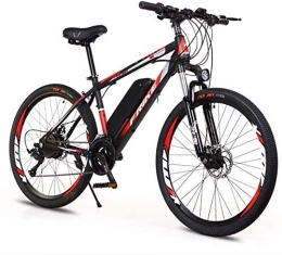 PARTAS Electric Mountain Bike PARTAS Travel Convenience A Healthy Trip Adult Electric Bike, Foldable 26-Inch 36V Mountain Bike With 10AH Lithium Battery Damping 27 Speed City Bicycle, For Outdoor Casual Trave (Color : Red)