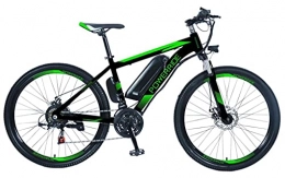 Generic Bike POWER RIDE Electric Mountain Bike - 250W Power Motor, 17" Aluminum Frame, 26" Wheel, Speed 25KMH, Samsung Cell Removable 10.4AH, and Lockable Battery - 21 Speed Shimano TXZ500 Gear Shifters, UK Stock