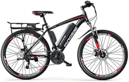 RDJM Electric Mountain Bike RDJM Ebikes, Adult 26 Inch Electric Mountain Bike, 36V Lithium Battery, 27 Speed High-Carbon Steel Offroad Electric Bicycle (Color : A, Size : 35KM)