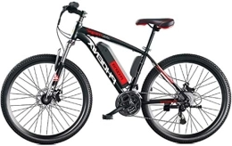 RDJM Electric Mountain Bike RDJM Ebikes, Bikes for Adult, 26" 36V 250W 8 / 10Ah Removable Lithium-Ion Battery Aluminum Alloy All Terrain E-Bikes Bicycles, Mountain E-Bike for Mens (Color : Black, Size : 90KM)