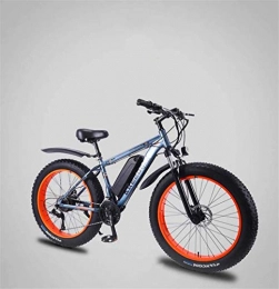 RDJM Electric Mountain Bike RDJM Electric Bike Adult Fat Tire Electric Mountain Bike, 36V Lithium Battery Electric Bicycle, High-Strength Aluminum Alloy 27 Speed 26 Inch 4.0 Tires Snow Bikes (Color : A, Size : 70KM)