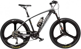 FFSM Electric Mountain Bike S600 26 Inch Power Assist E-bike 240W 36V Removable Battery Carbon Fiber Frame Hydraulic Disc Brake Torque Sensor Pedal Assist Mountain Bike (Color : Black White, Size : 6.8Ah) plm46