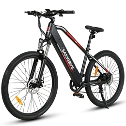 Samebike Electric Mountain Bike SAMEBIKE 27.5 inch Electric Bike with 48V 10.4AH Removable Lithium Battery Shimano Professional 7 Speed Gears and LCD Smart Meter, Electric Bike for Adults Mountain Commuter Bike