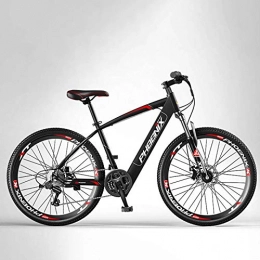 SHJR Electric Mountain Bike SHJR Adult 21speed Electric Mountain Bike, Off-Road Electric Bicycle, With Front and Rear Disc Brakes 26 Inch 36V E-Bikes, A, 170KM