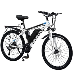 GSOU Bike SOODOO 27.5" Electric Mountain Bike for Adult. 2706 E-Bike with 250W Powerful Motor. 36V-13AH Battery. Shimano 7-Speed. M5 Advanced LCD Display, Dual Disk Brake