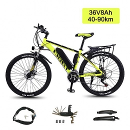 Super-ZS Electric Mountain Bike Super-ZS Electric Mountain Bike 26 Inch 36V8Ah Lithium Battery Battery Life 50km Aluminum Alloy Frame Outdoor Travel Adult Electric Booster Off-road Bicycle