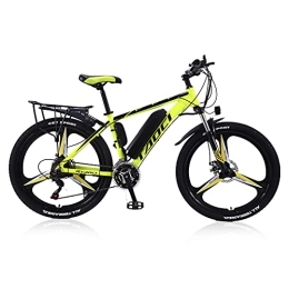 TAOCI Electric Mountain Bike TAOCI Electric Bikes for Adult, Magnesium Alloy Ebikes Bicycles All Terrain, Motor 26" 36V with Removable Lithium-Ion Battery Mountain Ebike for Mens Outdoor Cycling Travel Work Out (yellow)