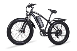 VOZCVOX Electric Mountain Bike VOZCVOX Electric Bike, E-Bike 26 * 4.0 Electric Bike For Adults Removable 48V / 17AH Battery, Shimano 7-Speed Fat Tire Electric Bicycle