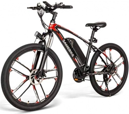 WJSWD Electric Mountain Bike WJSWD Electric Snow Bike, Electric Mountain Bike 26" 48V 350W 8Ah Removable Lithium-Ion Battery Electric Bikes for Adult Disc Brakes Load Capacity 100 Kg Lithium Battery Beach Cruiser for Adults