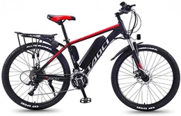 WJSWD Electric Mountain Bike WJSWD Electric Snow Bike, Electric Mountain Bike, 36V-350W High-Speed Motor, 8AN Boost Battery Life 50KM, 26 Inches, 21 Speed, Charging 3-4 Hours Lithium Battery Beach Cruiser for Adults