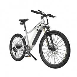 XGHW Electric Mountain Bike XGHW Electric Bike 750W Electric Mountain Bike 26'Electric Bicycle for Adults, with 12.8Ah Removable Battery, 20MPH Professional 7 Speed E-Bike (Color : White)