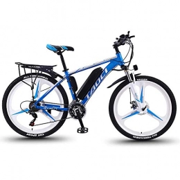 YDBET Bike YDBET Electric Bikes for Adults, Mountain Bicycle Magnesium Alloy Ebike, 21-Speed 26" 36V 350W Removable Lithium-ION for Men Mountain Ebike, Blue, 8Ah 50km