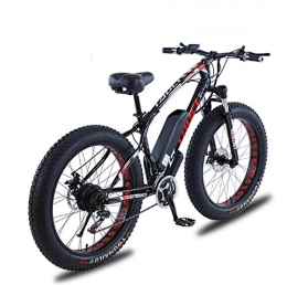YQ&TL Electric Mountain Bike YQ&TL Electric Bicycle Mountain Bike Scooter Snowmobile Fat Tire 48V 350W Lithium Battery Gear Pedal Hydraulic Auxiliary Disc Brake For All Terrain 26 Inch B 48V13AH350W