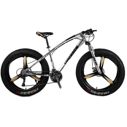 GAOTTINGSD Fat Tyre Mountain Bike GAOTTINGSD Adult Mountain Bike Bicycle MTB Adult Beach Bike Snowmobile Bicycles Mountain Bikes For Men And Women 26IN Wheels Adjustable Speed Double Disc Brake (Color : Gray, Size : 7 speed)