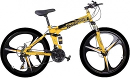 SYCY Bike 26-Inch Foldable Mountain Bike Cool City Bike Unisex Outdoor Bike 21-Speed Full Suspension Spin Bike Exercise